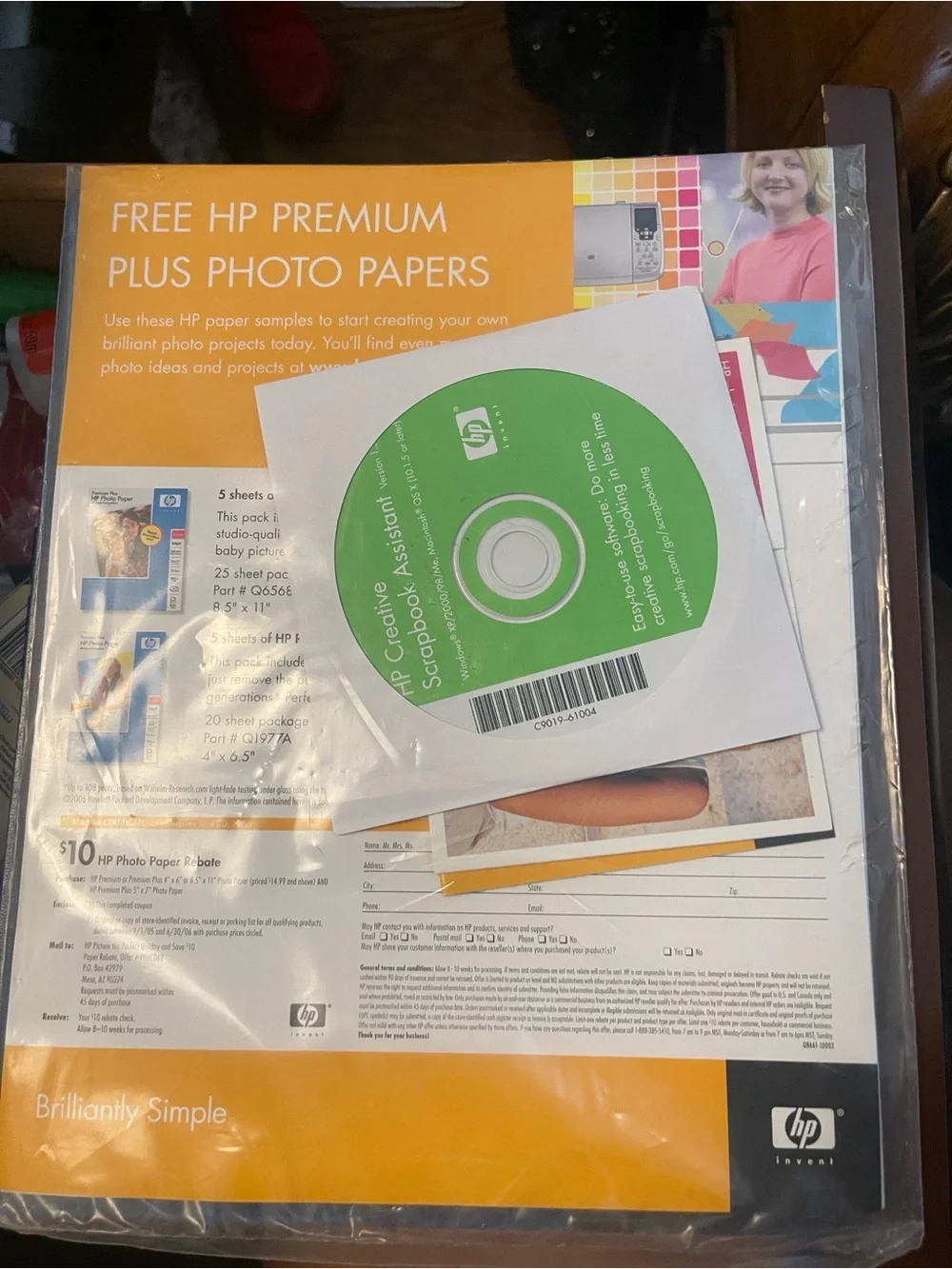 HP Creative Scrapbook Assistant Software CD - new unopened